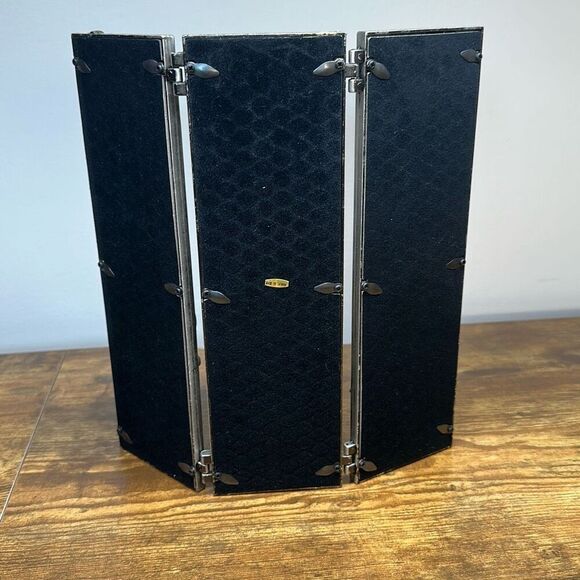 Pewter Photo Frame Tri Fold Multi Photo Collage  Hinged 10.5” First Nine Years - Picture 5 of 6